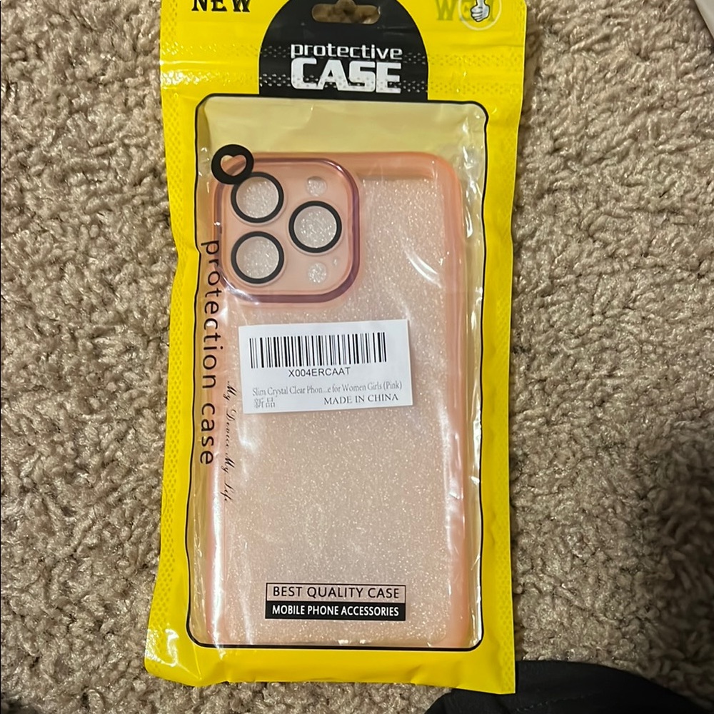 Protective Case for iPhone - Pink Glitter